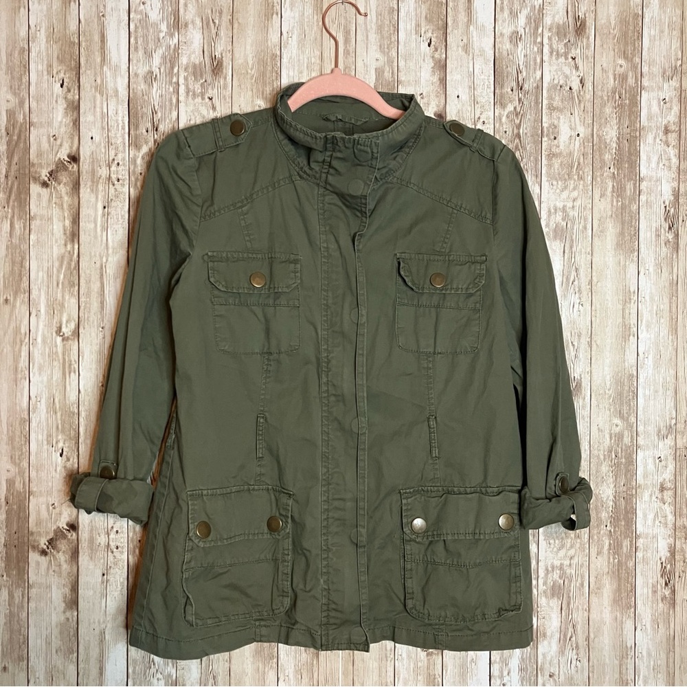 Ashley by 26 International Utility Jacket Green Size Small